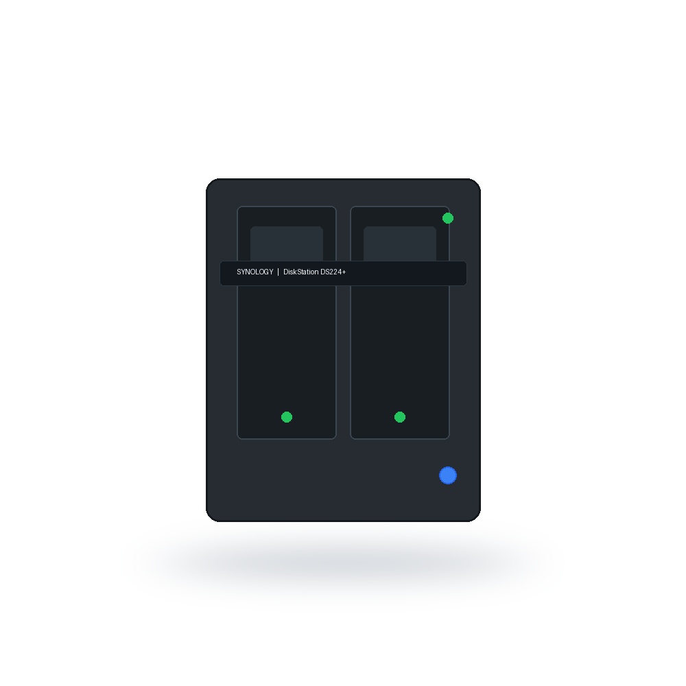 Synology 2-Bay NAS DiskStation DS224+ Diskless Business Data Backup Server