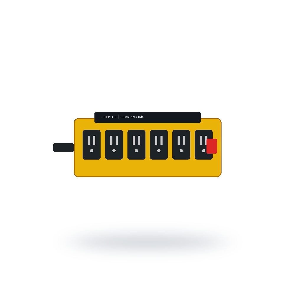 Tripp Lite 6-Outlet Heavy Duty Commercial Surge Protector 15ft Cord TLM615NC